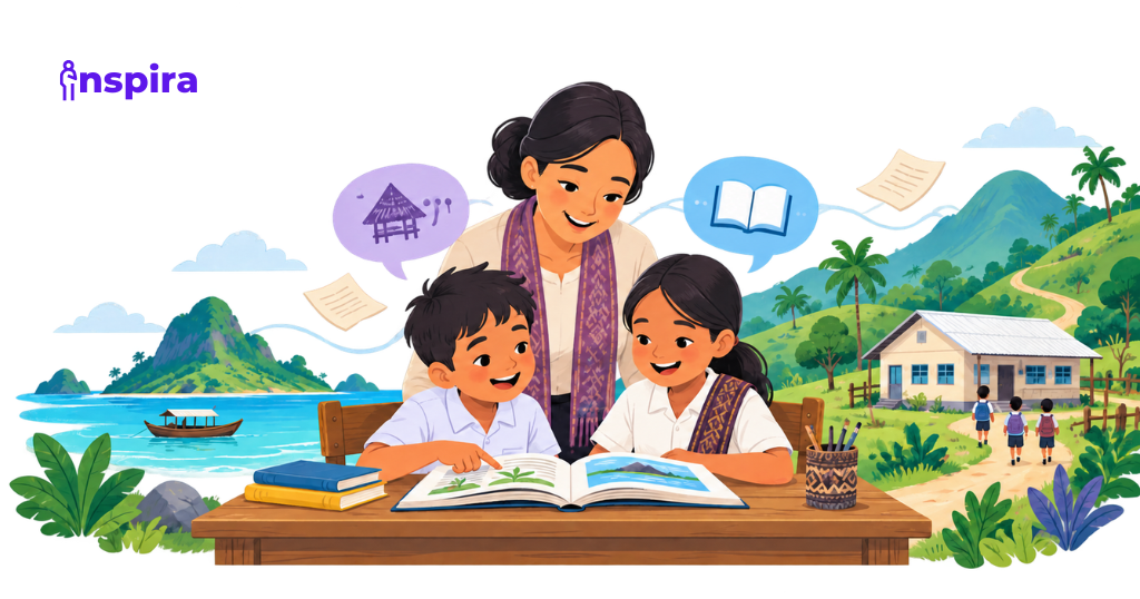 Mengajar Membaca di Wilayah 3T: Mengapa Kebijakan Bahasa Perlu Mendengar Ruang Kelas